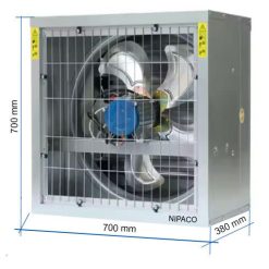 Quạt hút công nghiệp vuông 700x700mm